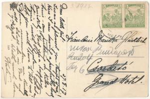 1917 Osgyán, Ozdany (Rimaszombat, Rimavská Sobota); Fő utca, Ágostai evangélikus templom, Báró Luzén...