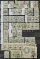 Okmánybélyeg speciálgyűjtemény 1854 több mint 400 db okmánybélyeg címlet és fogazat szerint rendezve...