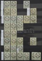 Okmánybélyeg speciálgyűjtemény 1854 több mint 400 db okmánybélyeg címlet és fogazat szerint rendezve...