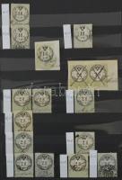 Okmánybélyeg speciálgyűjtemény 1854 több mint 400 db okmánybélyeg címlet és fogazat szerint rendezve...