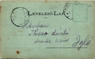 1903 Miskolc, Széchenyi utca, Herz Samu, Pick Jakab, Ungár József üzlete, villamos. Lövy J. fia kiad...