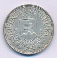 Szlovákia 1941. 20K Ag "Cirill és Metód" T:XF patina Slovakia 1941. 20 Korun Ag "St. ...