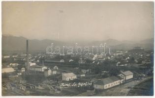 1931 Turócszentmárton, Turciansky Svaty Martin; Cellulózgyár, vasútállomás / cellulose factory, railway station. Foto Vyvozil, photo (fl)