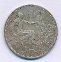 Csehszlovákia 1930. 10K Ag T:AU,XF patina Czechoslovakia 1930. 10 Korun Ag C:AU,XF patina