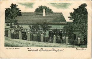 Balatonboglár, Berta lak, villa. Rigler r.t. litho (EB)