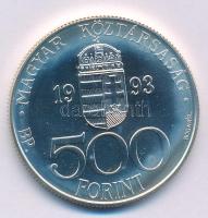 1993. 500Ft Ag "Integráció Az Európai Közösségbe" kapszulában, tanúsítvánnyal T:BU 
Adamo...