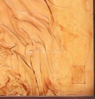 Garajszki József (1934-): Feltámadás. Bőrplasztika, jelezve jobbra lent. Hátoldalán Vizualart Alkotó...