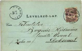 1900 Keszthely, Hullám szálloda, Sziget fürdő, Gazdasági intézet, Főgimnázium. Mérei Ignácz Art Nouv...