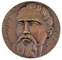 Farkas István Béla (1915-2005) DN "Michelangelo" kétoldalas bronz emlékérem (~86-88mm) T:AU,XF / Hungary ND "Michelangelo" double-sided cast bronze commemorative medallion (~86-88mm) C:AU,X