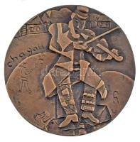 Farkas István Béla (1915-2005) DN "Chagall" kétoldalas bronz emlékérem (~91-92mm) T:AU,XF ...