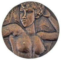 Farkas István Béla (1915-2005) DN &quot;Modigliani&quot; kétoldalas bronz emlékérem (86mm) T:AU,XF / Hungary ND &quot;Modigliani&quot; double-sided cast bronze commemorative medallion (86mm) C:AU,XF