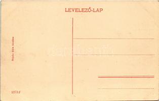 1911 Eger, piac és Dobó szobor. Répás Béla kiadása