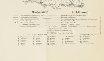 Magyar Középponti Vaspályák Rajzképe, 1844 eredeti után - Magyar Középponti Vasúttársaság, szitányi ...