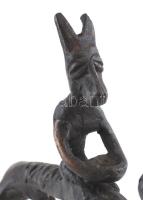 Dogra. Elefánt harcosokkal. Dél-India, cca XX. sz. eleje, bronz. Hibátlan, 22x16 cm