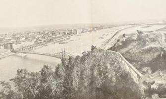 1904 Budapest látóképe az összes (5) Dunahidakkal, Magyar Mérnök és Építész Egylet Közlöny műmellékl...
