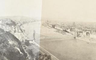 1904 Budapest látóképe az összes (5) Dunahidakkal, Magyar Mérnök és Építész Egylet Közlöny műmellékl...