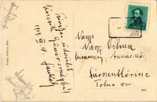 1939 Szalóc, Slavec; utca, Ambruzs (Ambrus) Béla üzlete és saját kiadása, autó / street, shop, autom...