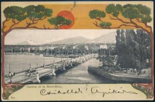 1902 Genéve, Kézdi-Kovács László (1864-1942) festőművész, műkritikus által haza, feleségének küldött...