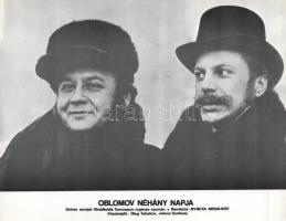 ,,Oblomov néhány napja" című szovjet film jelenetei és szereplői, 5 db produkciós filmfotó (vit...