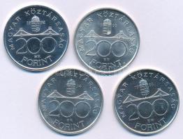 1992. 200Ft Ag "MNB" + 1993. 200Ft Ag "MNB" + 1994. 200Ft Ag "Deák" + ...