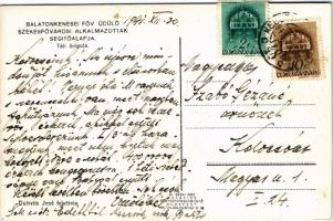 1941 Balatonkenese, Téli örömök, fakutyázás, téli sport. Dulovits Jenő felvétele