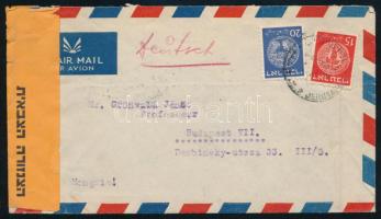 1949 Cenzúrás levél Budapestre