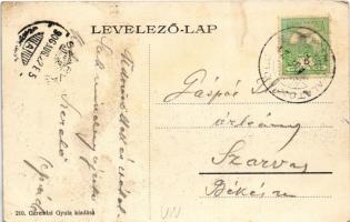 1906 Balatonföldvár, Part részlet, villák. Gerendai Gyula kiadása (fl)