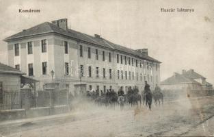 Komárom military barrack with cavalrymen (fl)
