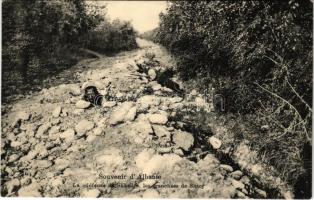 Shkoder, Shkodra, Skadar, Skodra, Scutari, Skutari; Souvenir d&#039;Albanie, La défense de Shkodra, les tranchées de Shtoj / defense soldiers in the trench