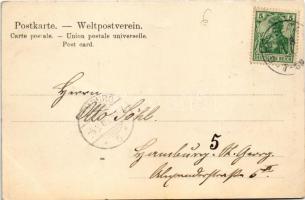 1905 Klein Laasch (Neustadt-Glewe), Hinrichs Gastwirtschaft m. Saal, Eldenbrücke / inn, bridge. Art ...