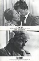 ,,Csere" című szovjet film jelenetei és szereplői, 6 db produkciós filmfotó (vitrinfotó, lobbyf...