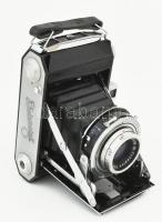 Welta Weltax 6x6 fényképezőgép, Trioplan 75mm f/2.9 objektívvel, működőképes, jó állapotban bőr tokk...