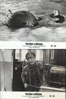 ,,Veszélyes szállítmány" című szovjet film jelenetei és szereplői, 5 db vintage produkciós filmfotó (vitrinfotó, lobbyfotó) ezüst zselatinos fotópapíron, a használatból eredő (esetleges) kisebb hibákkal, barnás elszíneződés, 18x24 cm