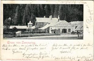 1898 (Vorläufer) Semmering, Gasthaus Erzherzog Johann / inn. Druck v. Franz Schöler (EK)