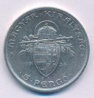 1938. 5P Ag "Szent István" T:XF 
Adamo P8.1