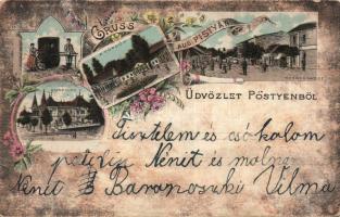 Pöstyénfürdő with Kursalon litho