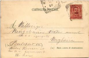 1900 Lago di Misurina, Lake Misurina (Belluno); Gruss vom Misurina-See. Sorapiss, Drei Zinnen. Ottma...