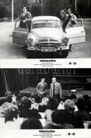 ,,Választás" című csehszlovák film jelenetei és szereplői, 6 db vintage produkciós filmfotó (vitrinfotó, lobbyfotó) ezüst zselatinos fotópapíron, a használatból eredő (esetleges) kisebb hibákkal, 18x24 cm