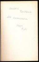 Fekete István: Hú. Egy bagoly regénye. Csergezán Pál rajzaival. Bp., 1975, Móra. 3. kiadás. Kiadói k...