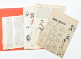 1911 "Toilettes Parisiennes" különkiadása Párizsi és Bécsi modellekkel, Atelier Bachwitz J...