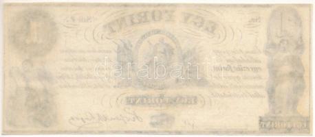 1852. 1Ft "Kossuth bankó", "F" sorozat, kitöltetlen T:F szép papír
Hungary 1852...