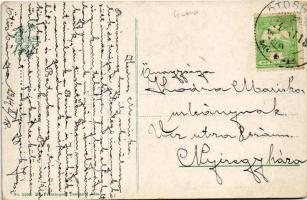 1914 Tátra, Magas Tátra, Vysoké Tatry; Csorba-tó, villamos. Ed. Feitzinger No. 1106. / Strbské pleso...