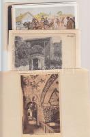 26 db olasz városképes lap kartonra ragasztva / 26 Italy glued on cartboard