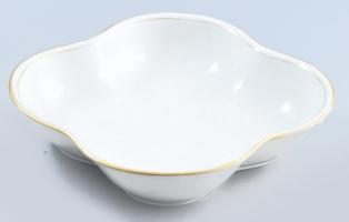 Freiberg Germany porcelán leveses, szószos, sültes tál és merőkanál. Aranyozott, jelzett, kis kopáss...