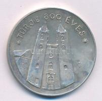 Szabolcs Péter (1942-) 1987. "MÉE Zala Megyei Szervezete / Türje 800 éves" Ag emlékérem (3...