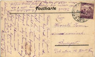 1919 Első világháborús osztrák-magyar katona géppuska állásban / WWI K.u.k. Austro-Hungarian militar...