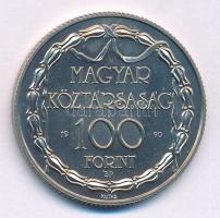 1990. 100Ft Cu-Ni "200 éves a hivatásos magyar nyelvű színjátszás" T:BU kis patina Adamo E...