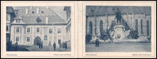 1940 Kolozsvári Emlékalbum, 10 db képet tartalmazó leporelló, borítón kis sérüléssel