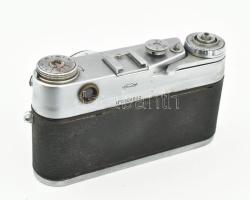 Zorkij-5 fényképezőgép, Jupitr-3 1,5/50 objektívvel, tokjában, dohos