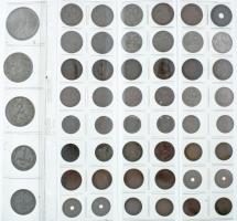 53db-os pengő-fillér érmetétel T:vegyes